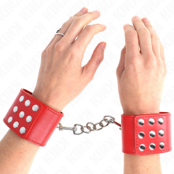 appui-poignets avec bouton-pression rouge réglable 19-24 cm x 5,5 cm