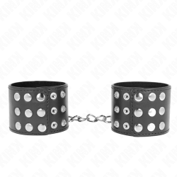 appui-poignets avec bouton-pression noir réglable 19-24 cm x 5,5 cm