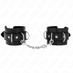 3 appareils-poignets ajustables noir 17,5-25 cm x 6 cm