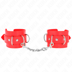 3 appareils-poignets ajustables rouge 17,5-25 cm x 6 cm