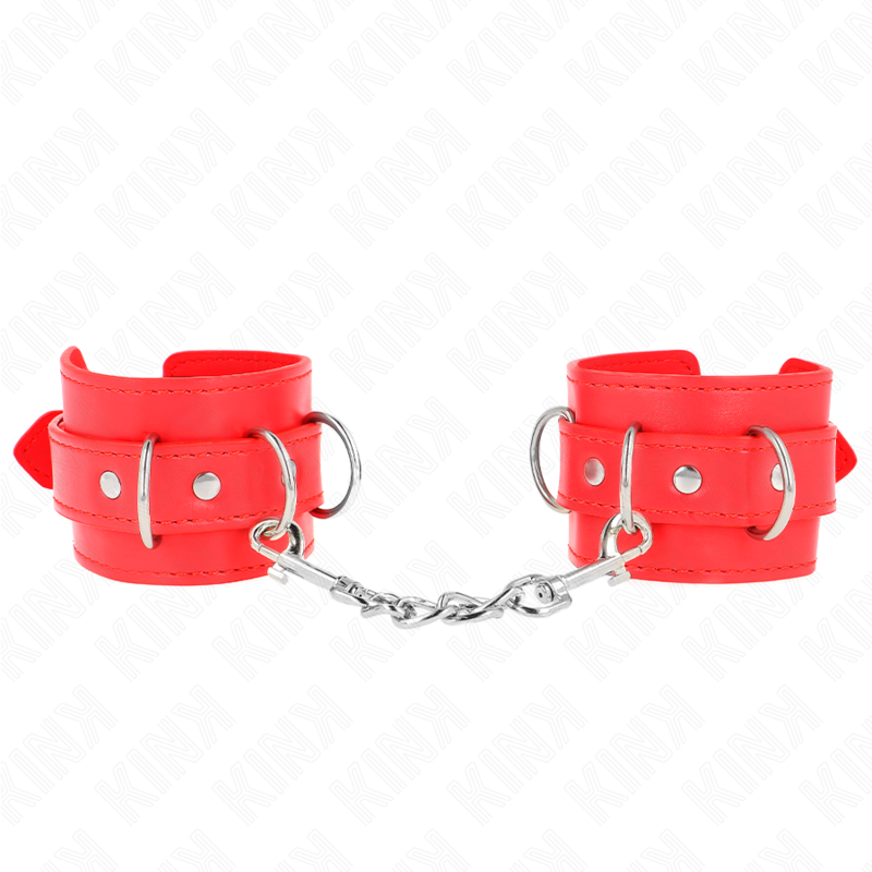 3 appareils-poignets ajustables rouge 17,5-25 cm x 6 cm