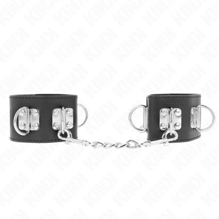 appui-poignets multipositions avec fermeture par cadenas noir ajustable 16-23 cm x 5,5 cm