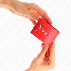 appui-poignets avec fermeture par cadenas rouge ajustable 16-23 cm x 5,5 cm