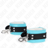 appui-poignets verrouillables premium noir - bleu réglable 21-28 cm x 5,5 cm