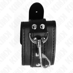 appareils-poignets verrouillables dungeon noir ajustables 21-28 cm x 5,5 cm