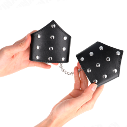 bracelets style point noir avec chaîne réglable 17-23 cm x 8,5 cm
