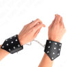 bracelets style point noir avec chaîne réglable 17-23 cm x 8,5 cm