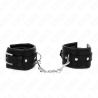 appareils-poignets à boucle strass noir ajustable 25-32 cm x 5,5 cm