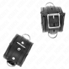 appui-poignets lourds doublés de fourrure noire réglables 20-30 cm x 6 cm