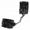 appui-poignets motif diamant noir ajustable 17-26 cm x 5,5 cm