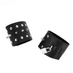 appareils-poignets punk avec pointes 25 x 6 cm