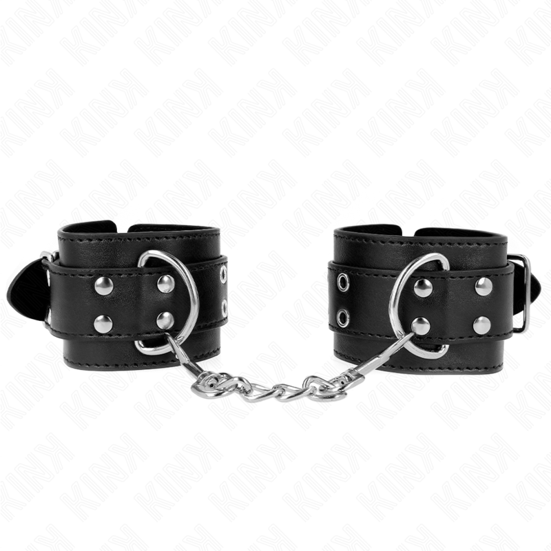 appui-poignets double boucle noir ajustable 19-26 cm
