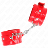 manchettes brillantes rouge ajustables 23-33 cm