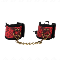 attache-poignets scandal détails dentelle rouge-noir 24,5 cm x 6,5 cm