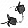 retenues-poignets scandal détails dentelle noire 24,5 cm x 6,5 cm