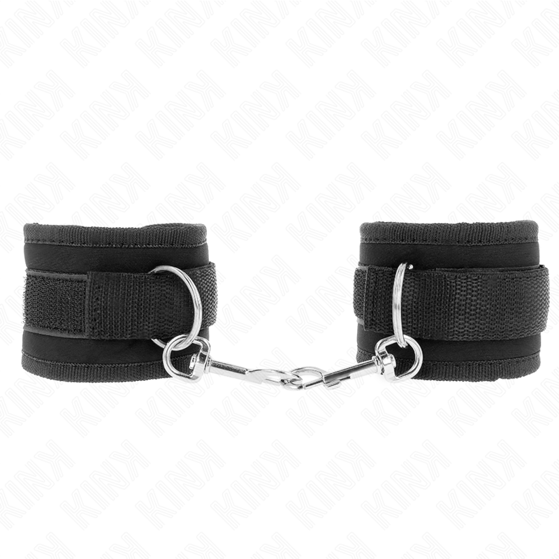 appareils-poignets à crochet et boucle en nylon noir modèle 2 réglable 18-35 cm x 6 cm
