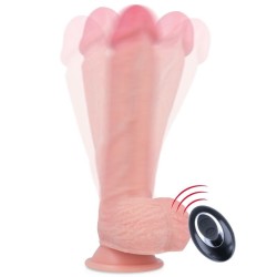 vibrateur en silicone liquide télécommande premium apache 20.5 cm -o- 4.62 cm