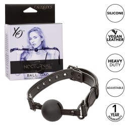 nocturnal bâillon à boule en silicone noir