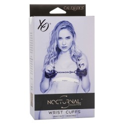 nocturnal poignets en cuir réglables noirs