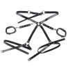 953690 menottes avec ceinture de bondage noire taille unique