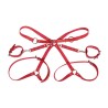 953706 menottes avec ceinture de bondage rouge taille unique