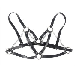 953713 ceinture punk bondage boucle métal noire taille unique
