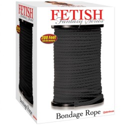 corde de bondage noire 60,96 mètres