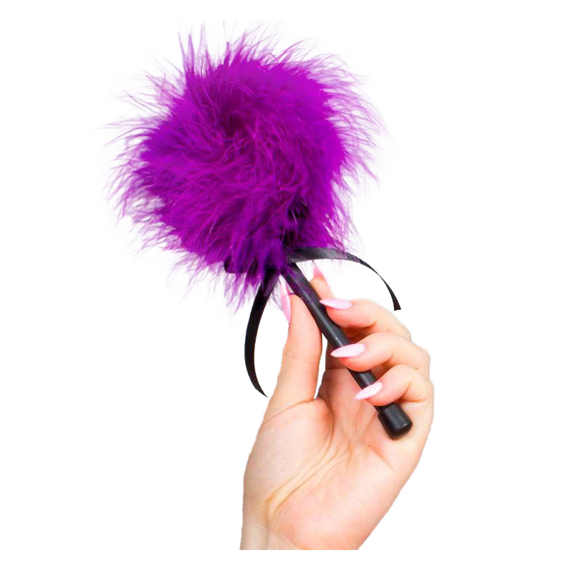 duster marabou rose violet duster marabou rose violet
