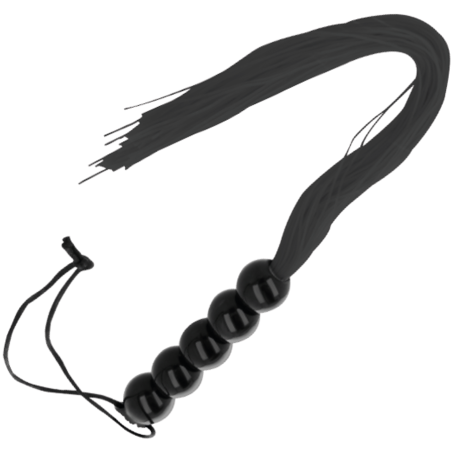 fouet de bondage fin noir