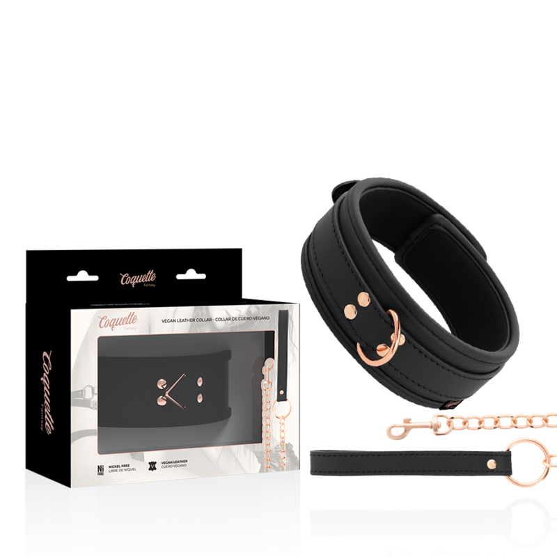 collier fantaisie en cuir végan avec bracelet et doublure en néoprène collier fantaisie en cuir végan avec bracelet et doublure en néoprène