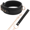 collier fantaisie en cuir végan avec bracelet et doublure en néoprène