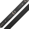 collier fantaisie en cuir végan avec bracelet et doublure en néoprène