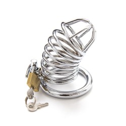 cage de chasteté en métal taille s