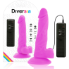 dildo vibrant flexible violet 18 cm -o- 4 cm