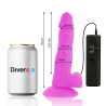 dildo vibrant flexible violet 18 cm -o- 4 cm