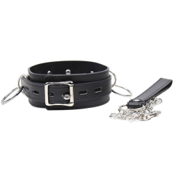 collier de soumission avec 3 anneaux