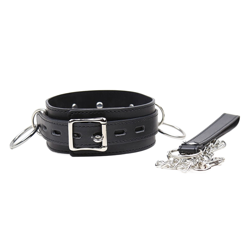 collier de soumission avec 3 anneaux collier de soumission avec 3 anneaux