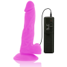 dildo vibrant flexible violet 18 cm -o- 4 cm