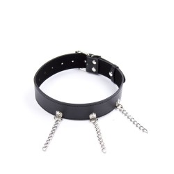 collier fétiche avec anneaux