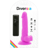 dildo vibrant flexible violet 18 cm -o- 4 cm