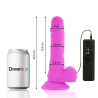 dildo vibrant flexible violet 20.5 cm -o- 4.2 cm