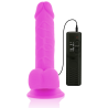 dildo vibrant flexible violet 20.5 cm -o- 4.2 cm