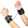 menottes de bondage noires collection bdsm
