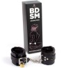 menottes de bondage noires collection bdsm