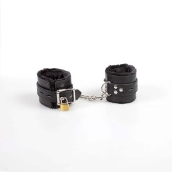 menottes de bondage noires collection bdsm