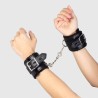 menottes de bondage noires collection bdsm