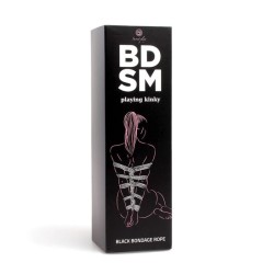 corde de bondage noire  collection bdsm