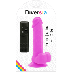 dildo vibrant flexible violet 20.5 cm -o- 4.2 cm