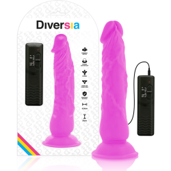 dildo vibrant flexible violet 21 cm -o- 4.9 cm