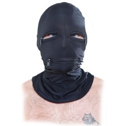 capuche avec fermeture éclair noire